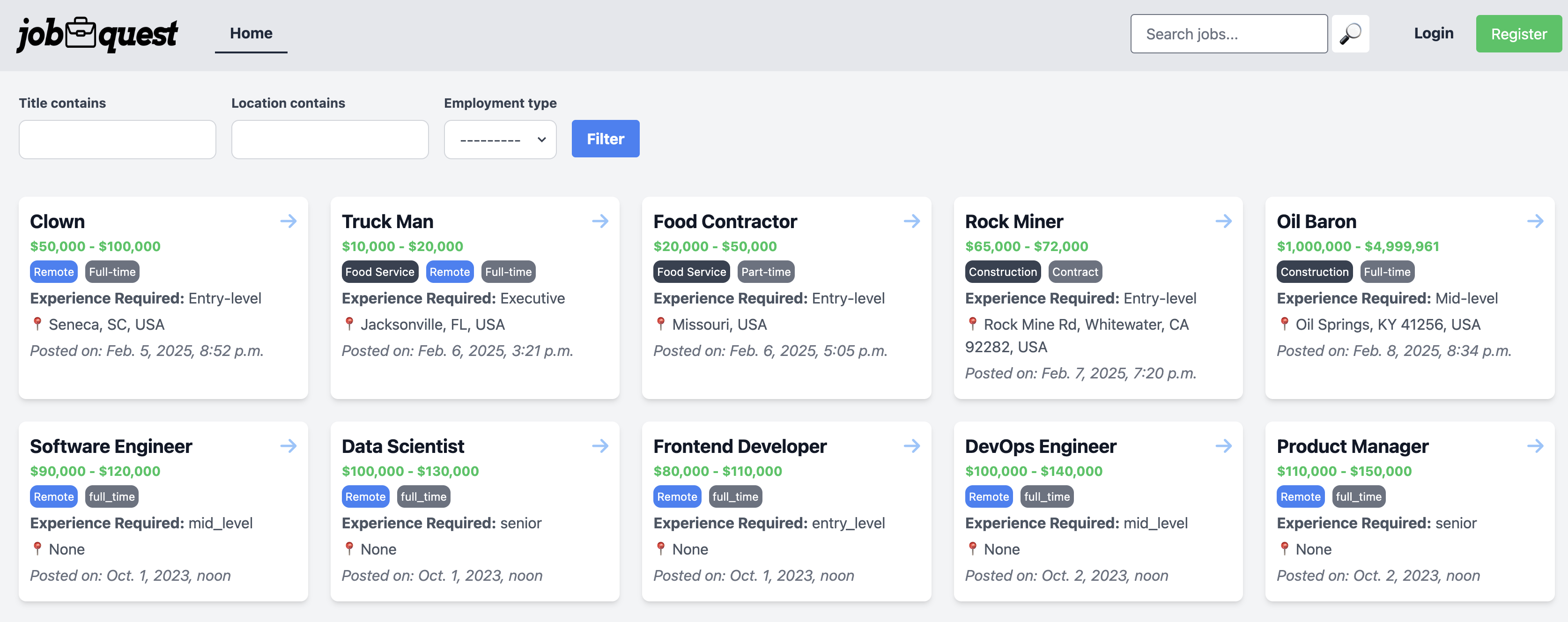 Django Job Board Screenshot